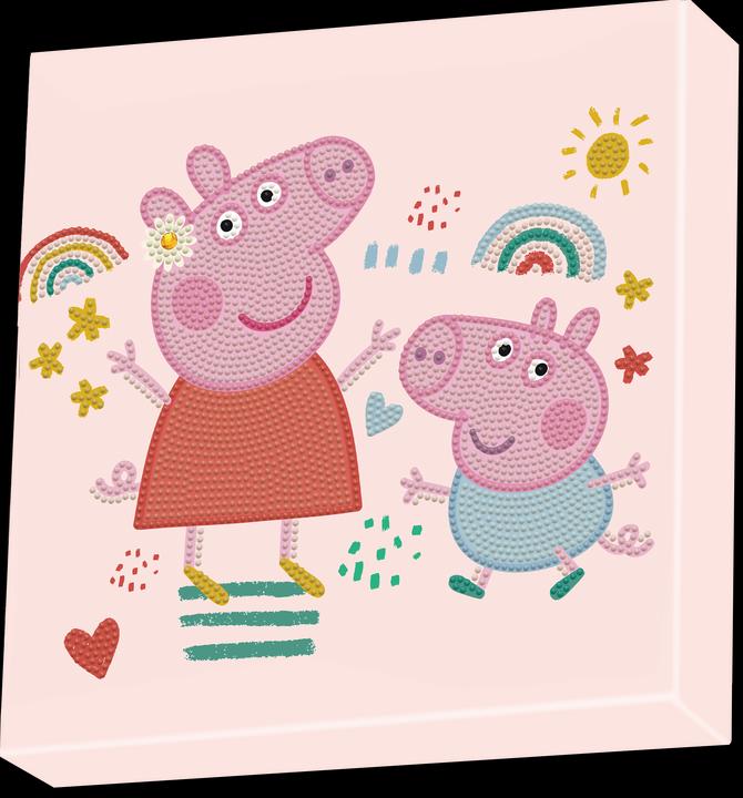 Produktbild Diamond Dotz DOTZ BOX® Original Diamond Painting Set Peppa Pig "Happy Days", Kreativset mit glitzernden Diamant