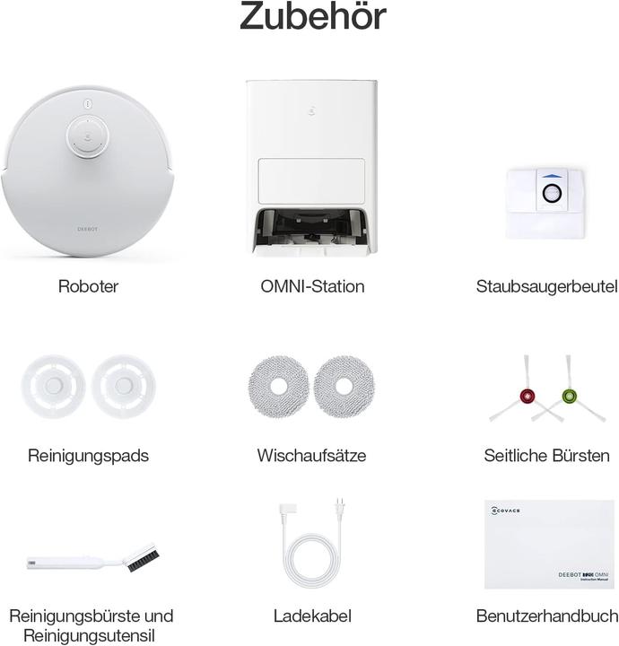 Image du produit Ecovacs DEEBOT T20 OMNI (Robot d'aspiration et de nettoyage)