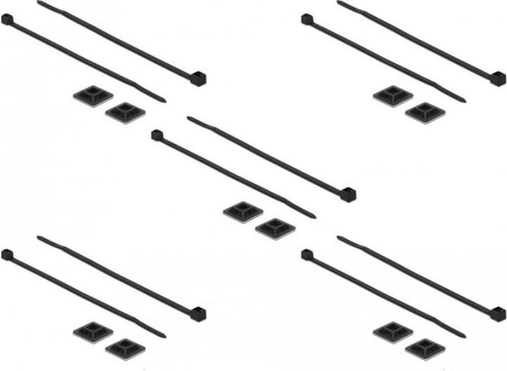 Actual product image Delock Cable tie holder (Plastic cable ties, 28 mm, 10 pcs.)