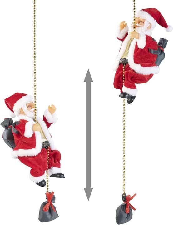 Immagine prodotto Infactory Set di 2 Babbi Natale arrampicati