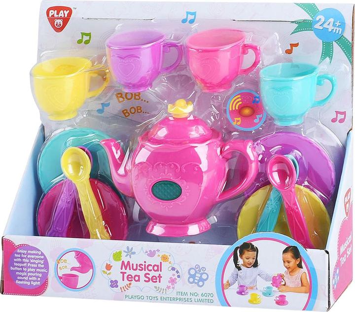 Play Tea service with music, 14 pieces.