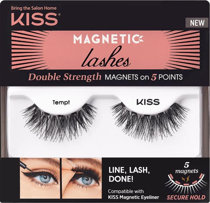 Produktbild KISS My Face - Magnetic Lashes Double Strength - Magnetic Eyelashes 02 Tempt (Künstliche Wimpern)