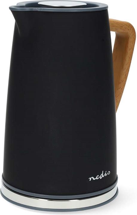 Actual product image Nedis Kettle | 1.7 l | Soft-Touch | Black | Rotates 360 degrees | Concealed heating element | S (1.70 l)