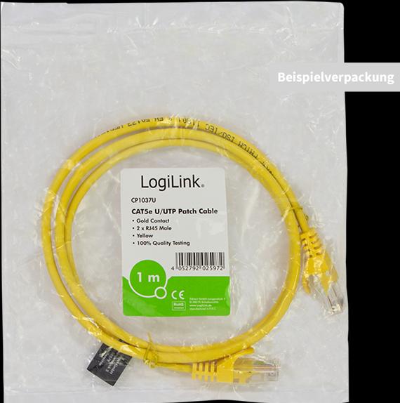 Produktbild LogiLink Netzwerkkabel (U/UTP, CAT5e, 2 m)