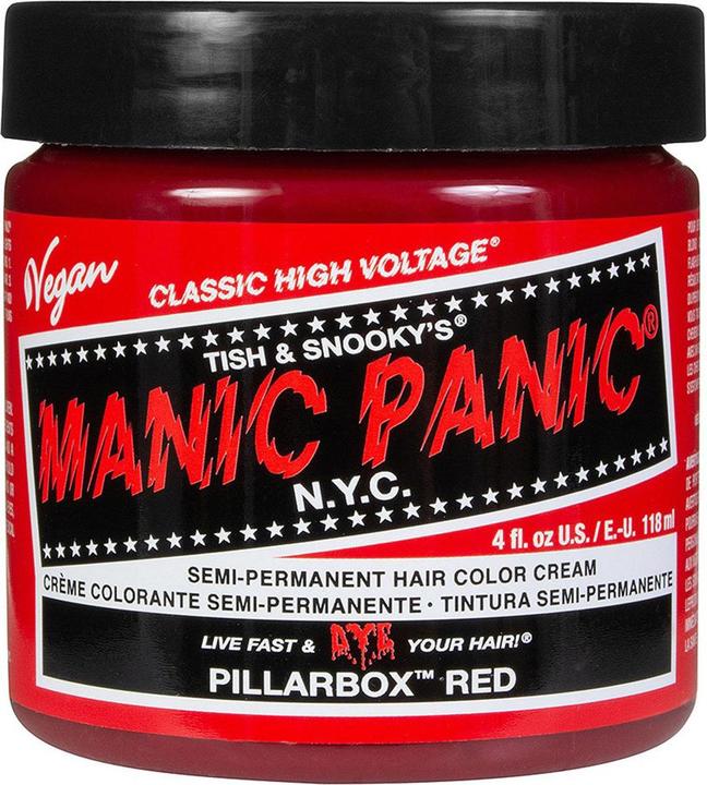 Actual product image Skybound Pillarbox Red Classic Creme Vegan Cruelty Free Red Semi Permanent Hair Dye 118ml (Pillarbox Red)