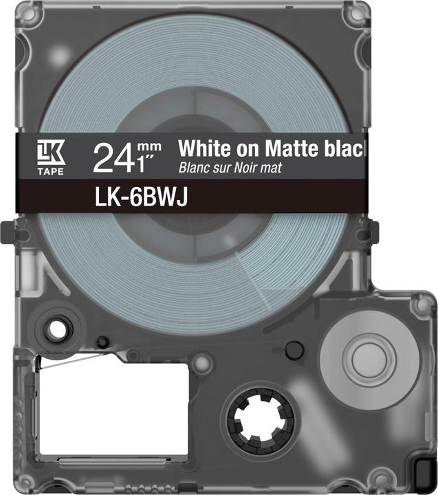 Produktbild Epson Matte Black/White 24mm LK-6BWJ (2.40 cm, Schwarz)