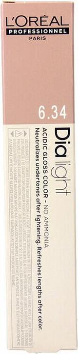 Actual product image L'Oréal Professionnel DIA LIGHT gel-creme acide sans amoniaque #6.34 50 ml (#6,34)