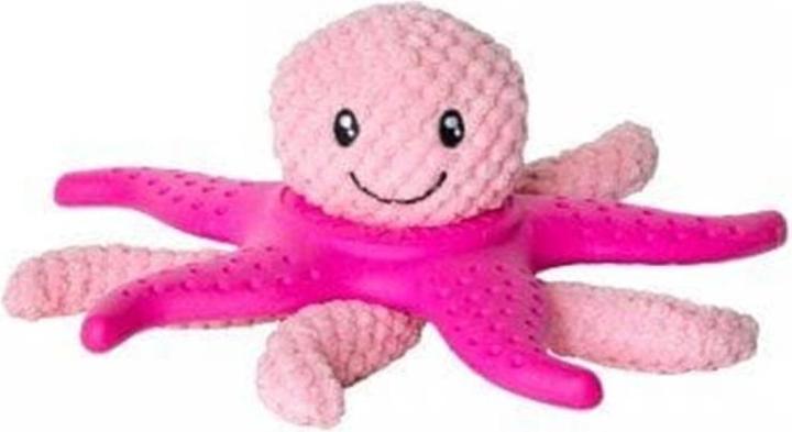 Actual product image Kiwi Walker Dog toy 2 in 1 Octopus & Starfish Pink (Dog chew toy)