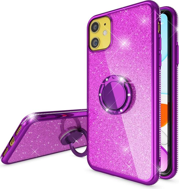 Immagine prodotto Nalia Anello Glitter Silicone Cover (Apple iPhone 11)