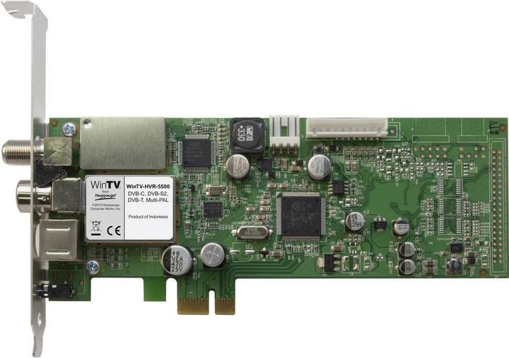 Hauppauge WinTV-HVR-5525 (PCI-E x1, signal TV analogique, DVB-C, DVB-S, DVB-S2, DVB-T)