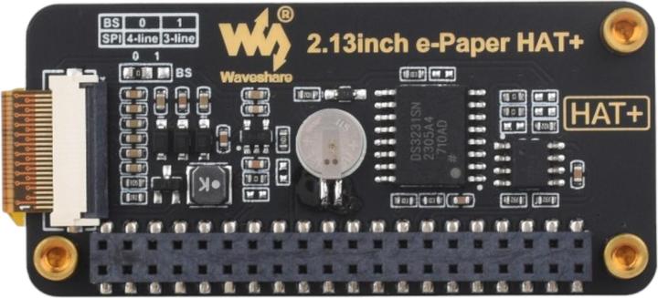 Produktbild WaveShare 2.13inch E-Ink Display HAT+ für Raspberry Pi