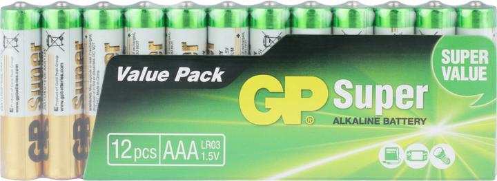 Produktbild GP Batteries Super Alkaline (12 Stk., AAA, 1290 mAh)