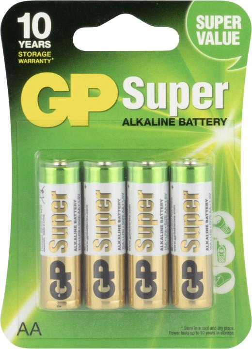 Image du produit GP Batteries Super (4 pcs, AA, 1250 mAh)