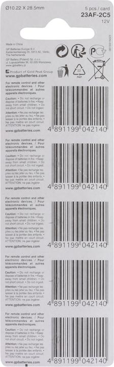 Produktbild GP Batteries Super Alkaline (5 Stk., A23, 55 mAh)
