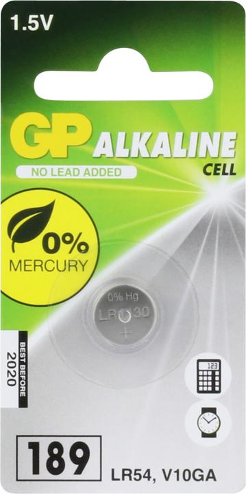 GP Batteries GP Button cell Alkaline LR54 1.5V, 1 pc. (1 pcs., AG10, 44 mAh)