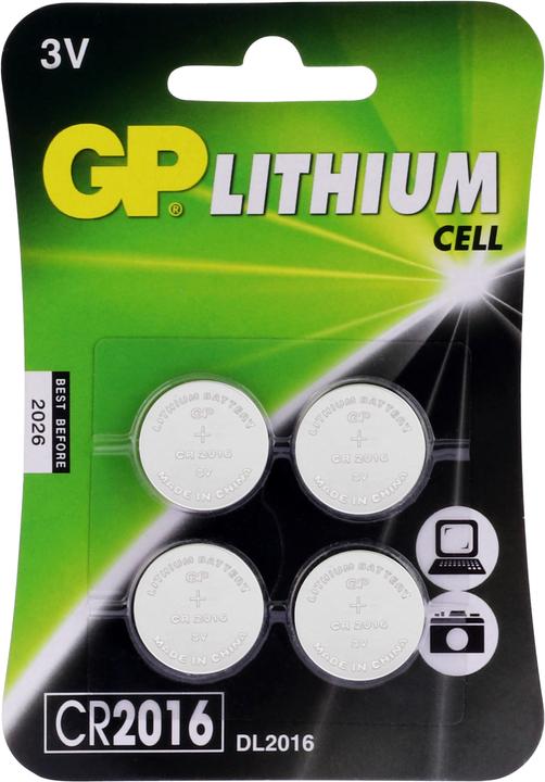 Actual product image GP Batteries Lithium CR2016 (4 pcs., CR2016, 90 mAh)