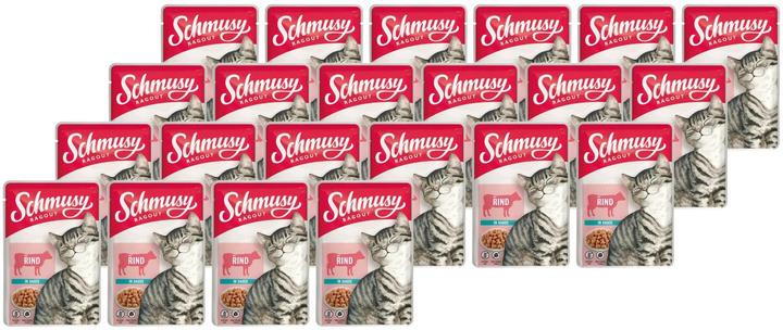 Produktbild Schmusy Nassfutter Ragout Rind Sauce, 22 x 100 g (Adult, 1 Stk., 2520 g)
