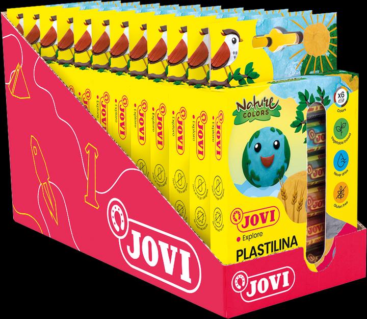Actual product image Jovi Plasticine PLASTILINA assorted colours, 6 colours 15.0 g each