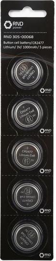 Actual product image RND Button cell battery (5 pcs., CR2477, 950 mAh)