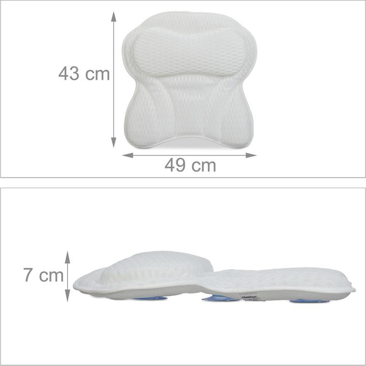 Produktbild Relaxdays Badewannenkissen (43 x 49 x 7 cm)