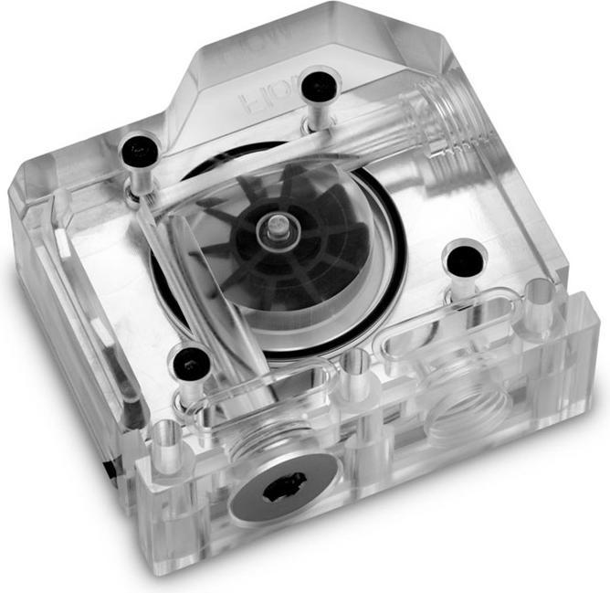 Actual product image EKWB EK-Quantum Scalar Flowmeter Bottom-To-Top D-RGB - Nickel