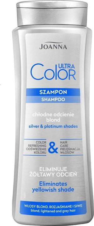 Joanna Ultra Colour System Shampoo Forond Lightened & Grey Hair (400 ml, Liquid shampoo)