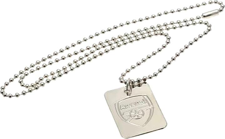 Produktbild Arsenal FC versilbertes Dog Tag und Kette (100% Metall)