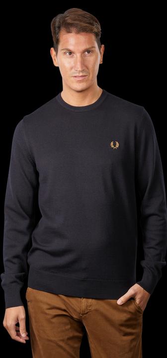 Image du produit Fred Perry Classic Crew Neck Jumper Navy (L)