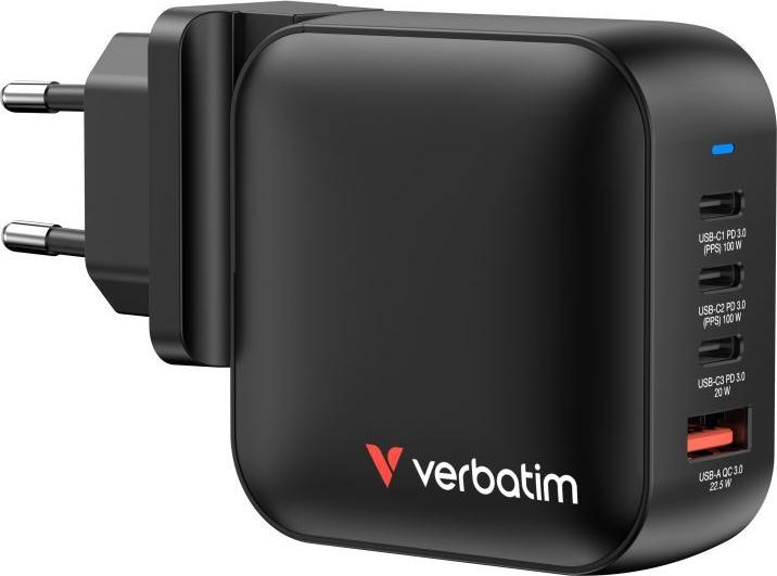 Image du produit Verbatim GaN Charger 100W 4 Devises (100 W)