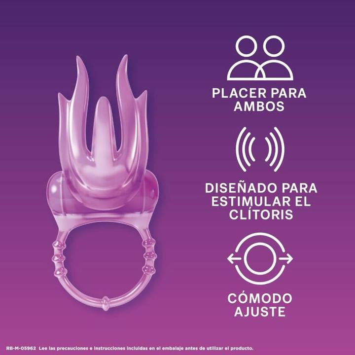 Actual product image Durex Vibrating Penis Ring Intense Diablillo