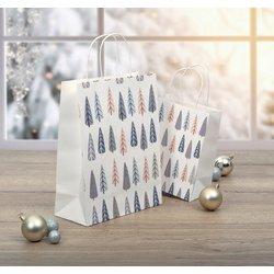 Image du produit Sigel Sac cadeau Large 260x330x120mm Pine trees (Pochette cadeau)