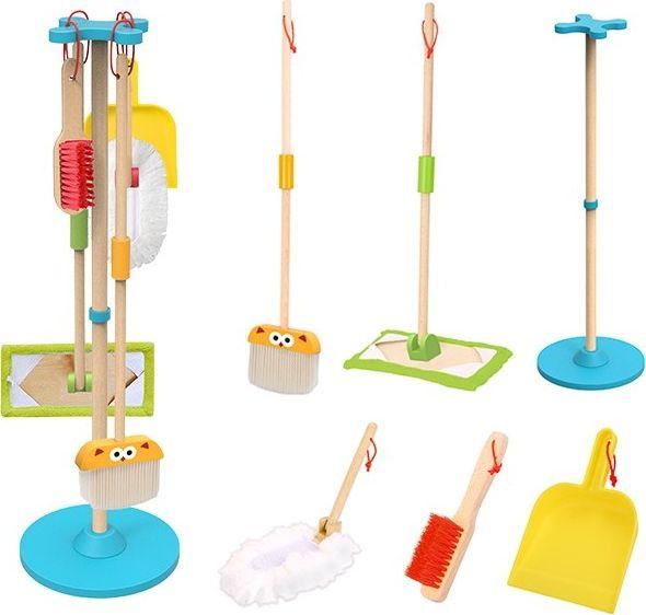 Actual product image Tooky Toy Tooky Toys wooden cleaning set for children 6 el.