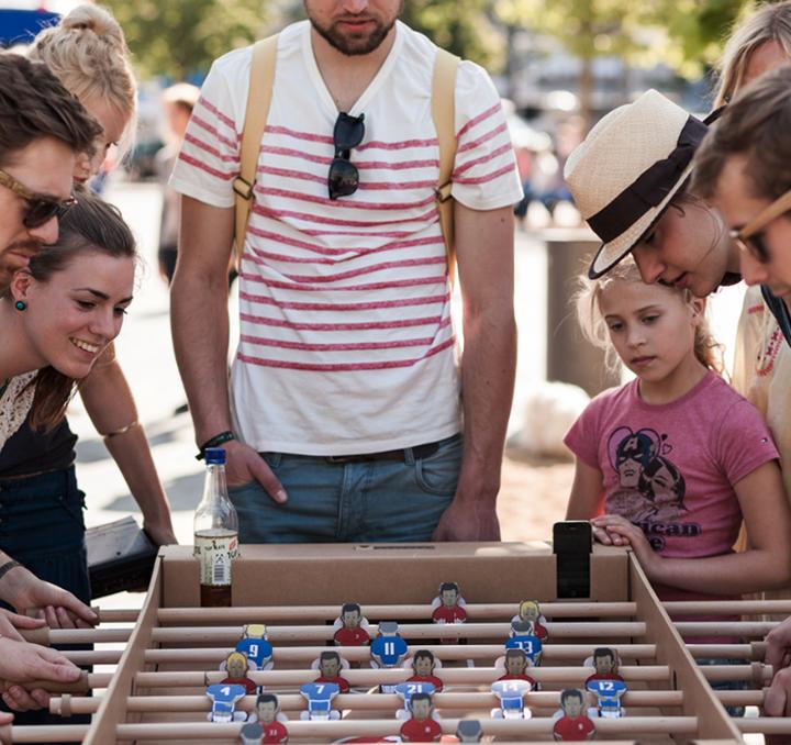 Actual product image Bins and Boxes Cardboard foosball table