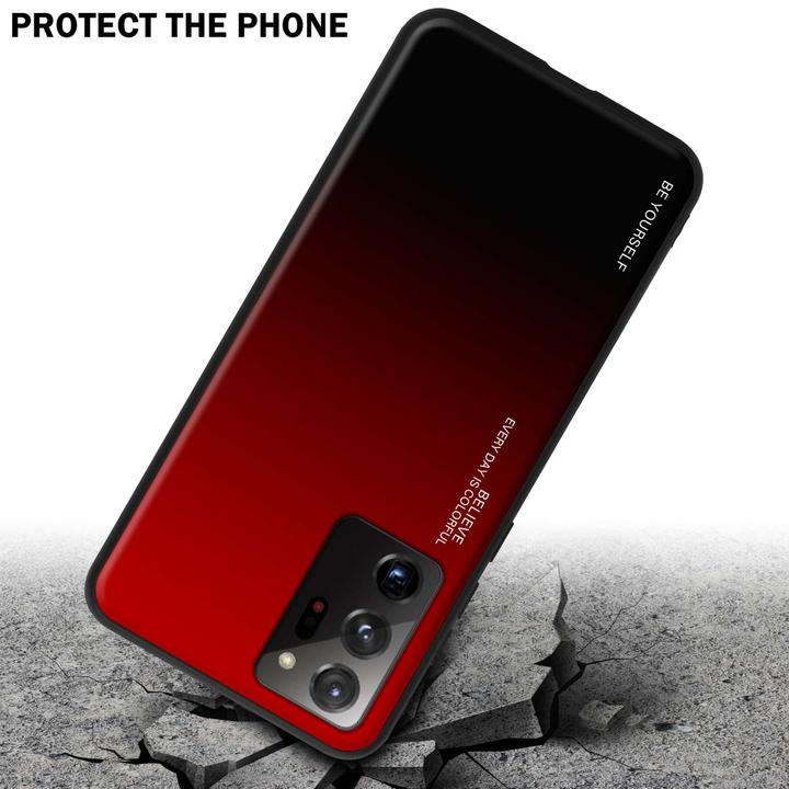 Immagine prodotto Cadorabo Custodia per Samsung Galaxy NOTE 20 ULTRA TPU 2 Farben Glas (Samsung Galaxy Note 20 Ultra)