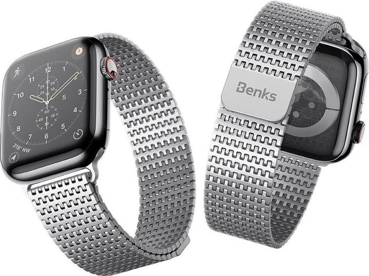 Produktbild Benks Magnetisches Metall Apple Watch Band 38/40/41mm (41 mm, 38 mm, 40 mm, Stahl)
