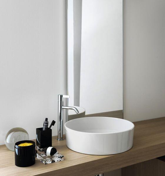 Actual product image Laufen Washbasin bowl KARTELL 420x420x135mm o ÜL without tap hole black (420 mm, 420 mm)