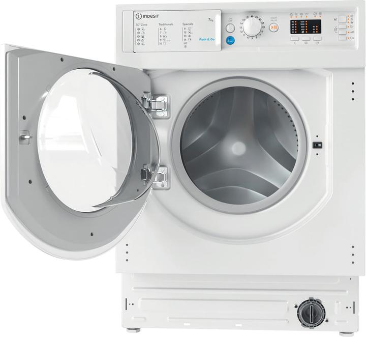 Actual product image Indesit BI WMIL 71252 EU N front loading washing machine 7 kg 1200 rpm White (7 kg, Left, EU plug)