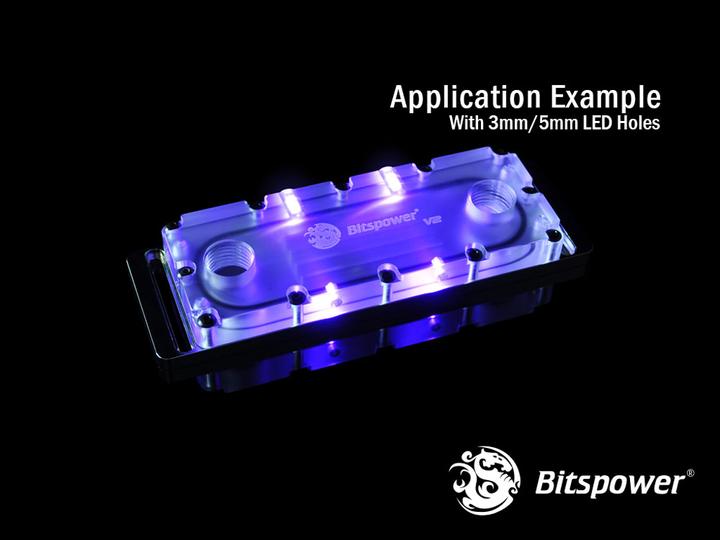 Produktbild Bitspower Universal RAM Module Water Cooling Set for 4 Banks 4-DIMMs V2 Clear