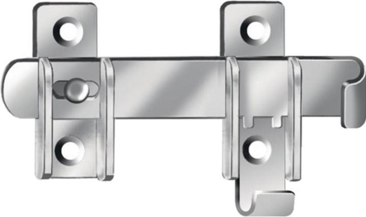 Produktbild Vormann Schlagladenüberwurf Länge 120 mm Breite 27 mm Stärke 3 mm Stahl blau verzinkt (1 Stk.)