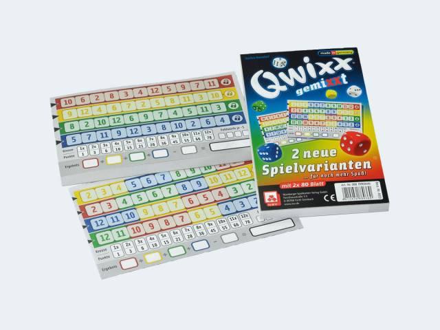 Actual product image NSV Qwixx gemiXXt additional blocks (German)