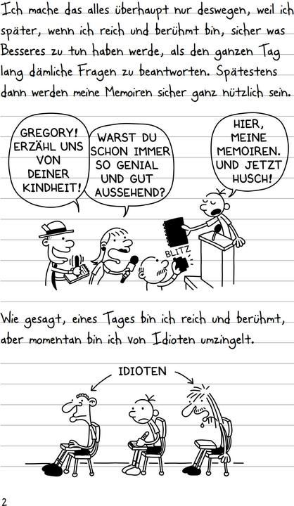 Actual product image Gregs Tagebuch 01. Von Idioten umzingelt (German, Jeff Kinney., Dietmar Schmidt, 2011)