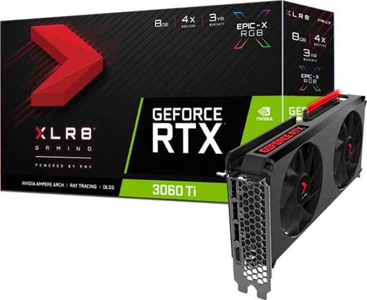 Produktbild PNY VCG3060T8LDFXPPB Grafikkarte NVIDIA GeForce RTX 3060 Ti GDDR6 (8 GB)