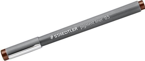 Immagine prodotto Staedtler pigment liner 308 fineliner, prodotto singolo, marrone, circa 0,5 mm (Marrone, 1 x)