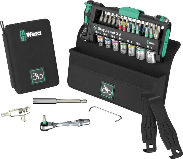 Actual product image Wera Bicycle Set 3 A (TX20x25, TX30x25, TORX25X25, PH2X 25mm, 4.0x25, TX10x25, T27x25mm, 851/1 Z PH: 1 x PH 1x25, TX15x25)