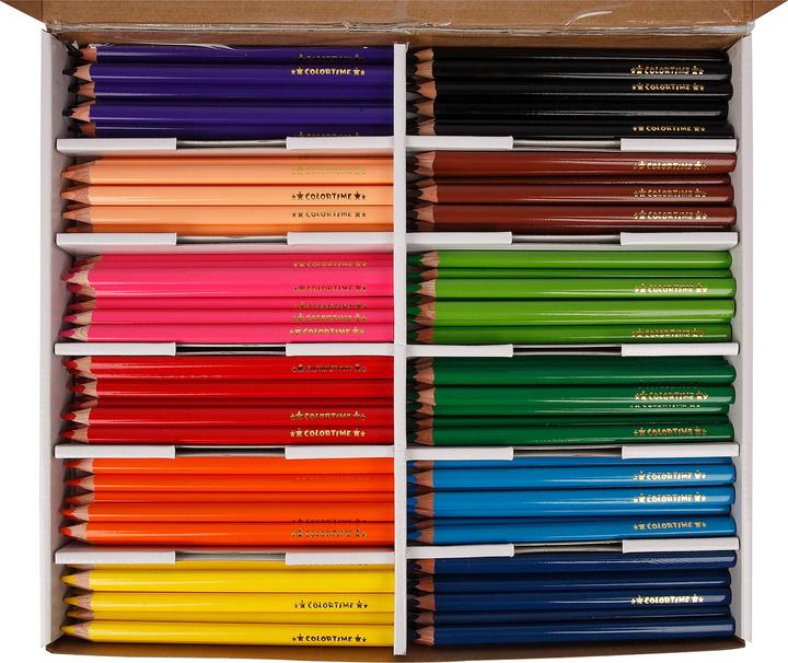 Actual product image Creativ Company Coloured pencils Jumbo 12 x 12 pieces Multicoloured (Multicoloured, 144 x)