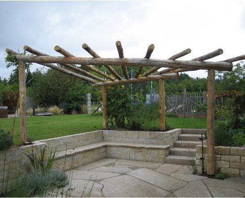 Actual product image Larus Chestnut pergola (400 cm, 300 cm)