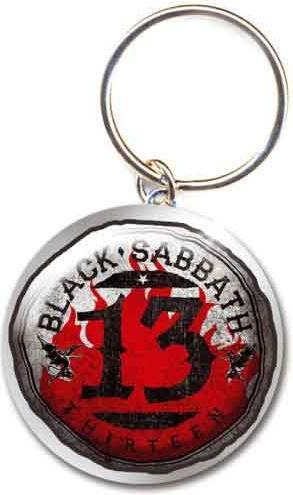 Actual product image Black Sabbath 13 Flame Circle Schlüsselanhänger