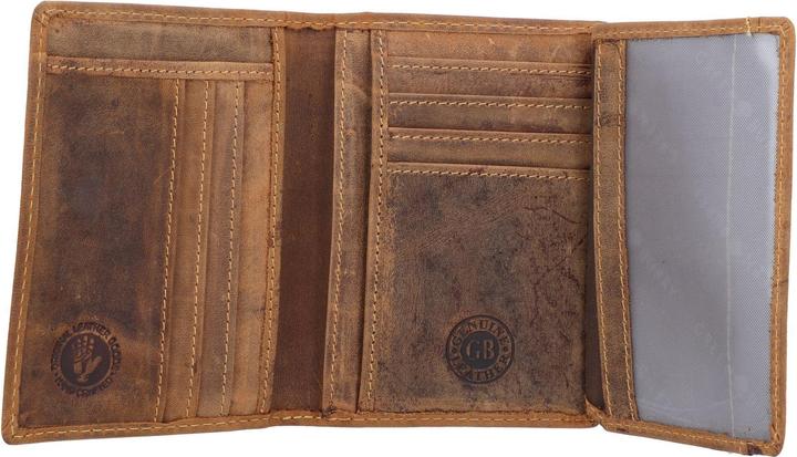 Actual product image Greenburry Vintage ID card holder RFID leather 9 cm