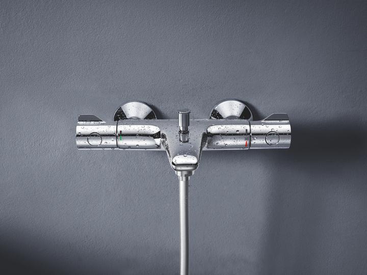 Actual product image Grohe Grohtherm 800 thermostatic bath mixer