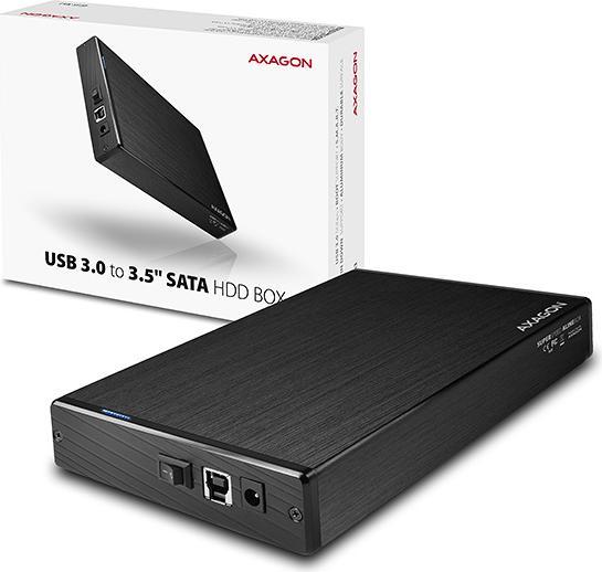 Produktbild Axagon EE35-XA3 - HDD-Gehäuse - 3.5 Zoll - SATA - Serial ATA II - Serial ATA III - 5 Gb (3.5")